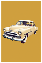 Vintage Wheels Collection – Set of 3 Automotive Art Prints - Hakyarts