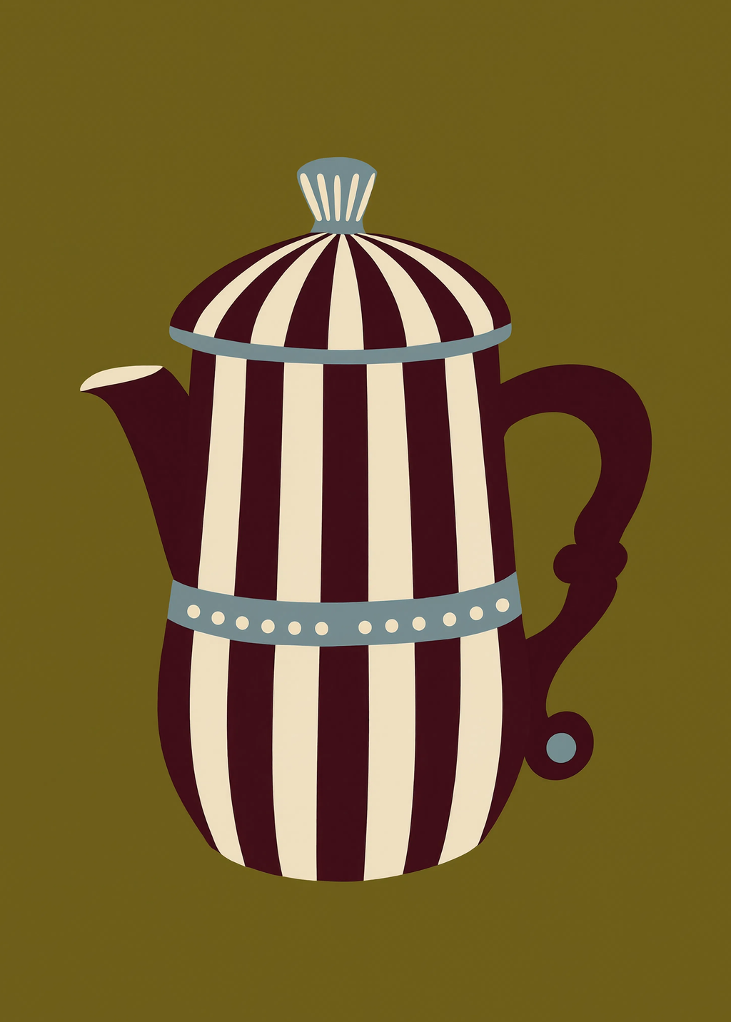 Vintage Teapot | Contemporary Kitchen Wall Art Print