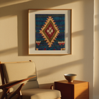 Kilim Print 1 | Geometric Kilim Rug-Inspired Art Print