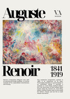 Vintage Auguste Renoir Art Exhibition Poster