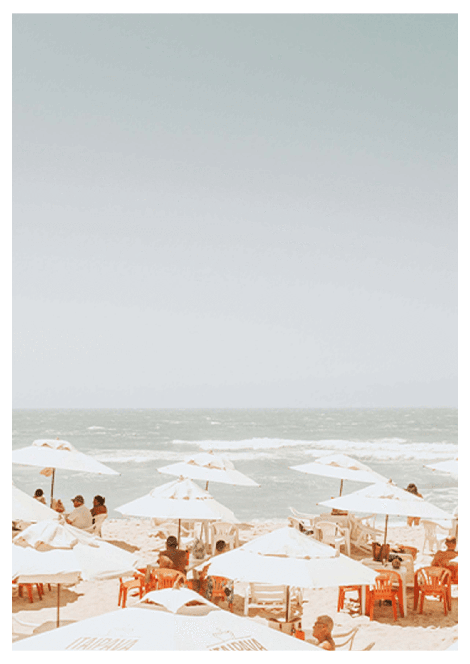 Vintage Beach Poster - Hakyarts