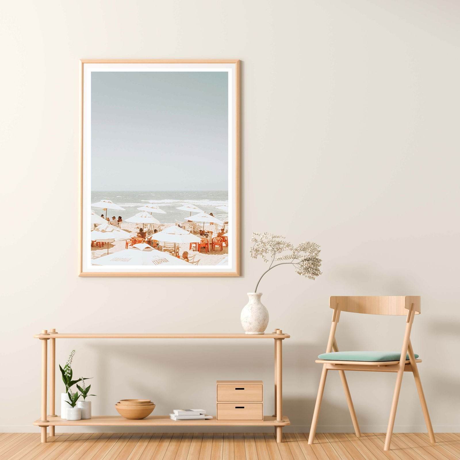 Vintage Beach Poster - Hakyarts