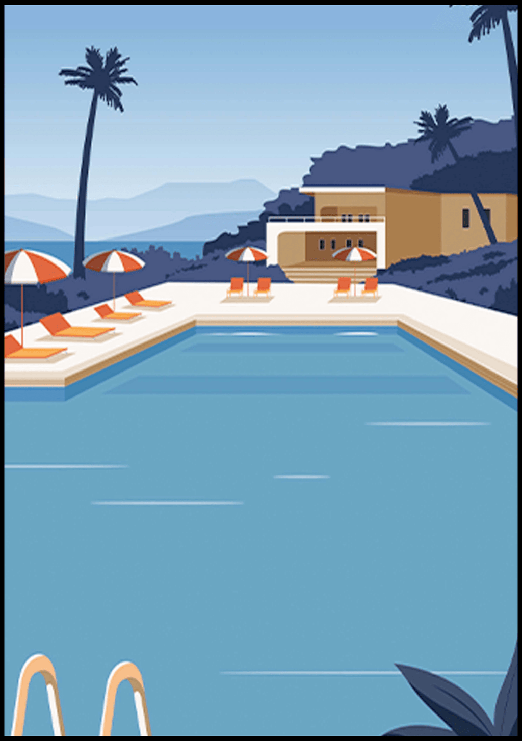 Vintage Swimming Poster - Hakyarts