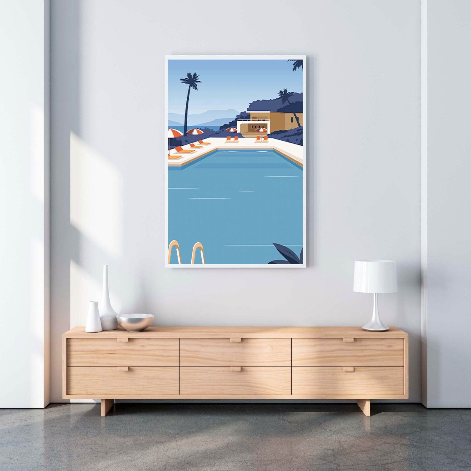 Vintage Swimming Poster - Hakyarts