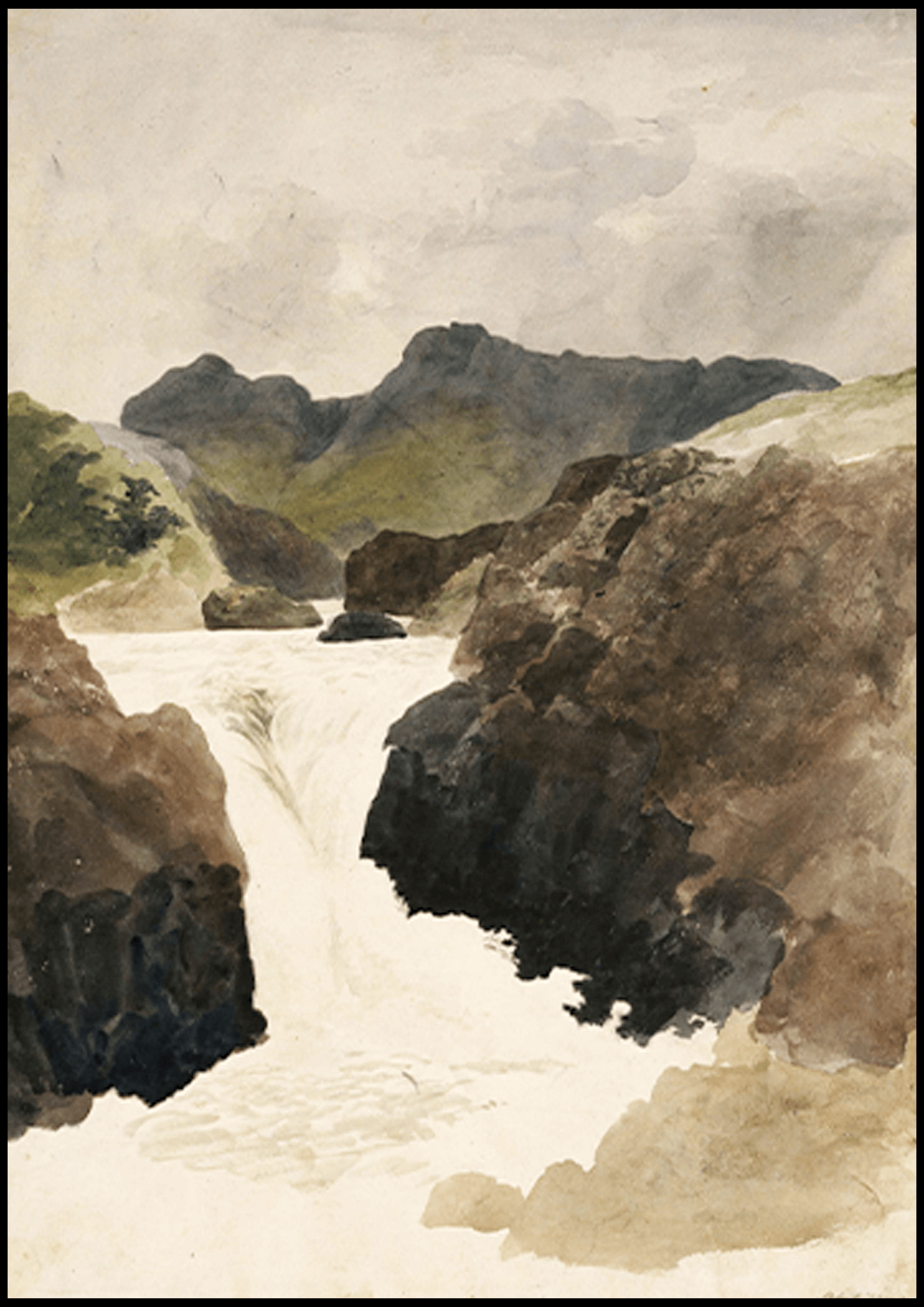 Vintage Waterfall Poster - Hakyarts