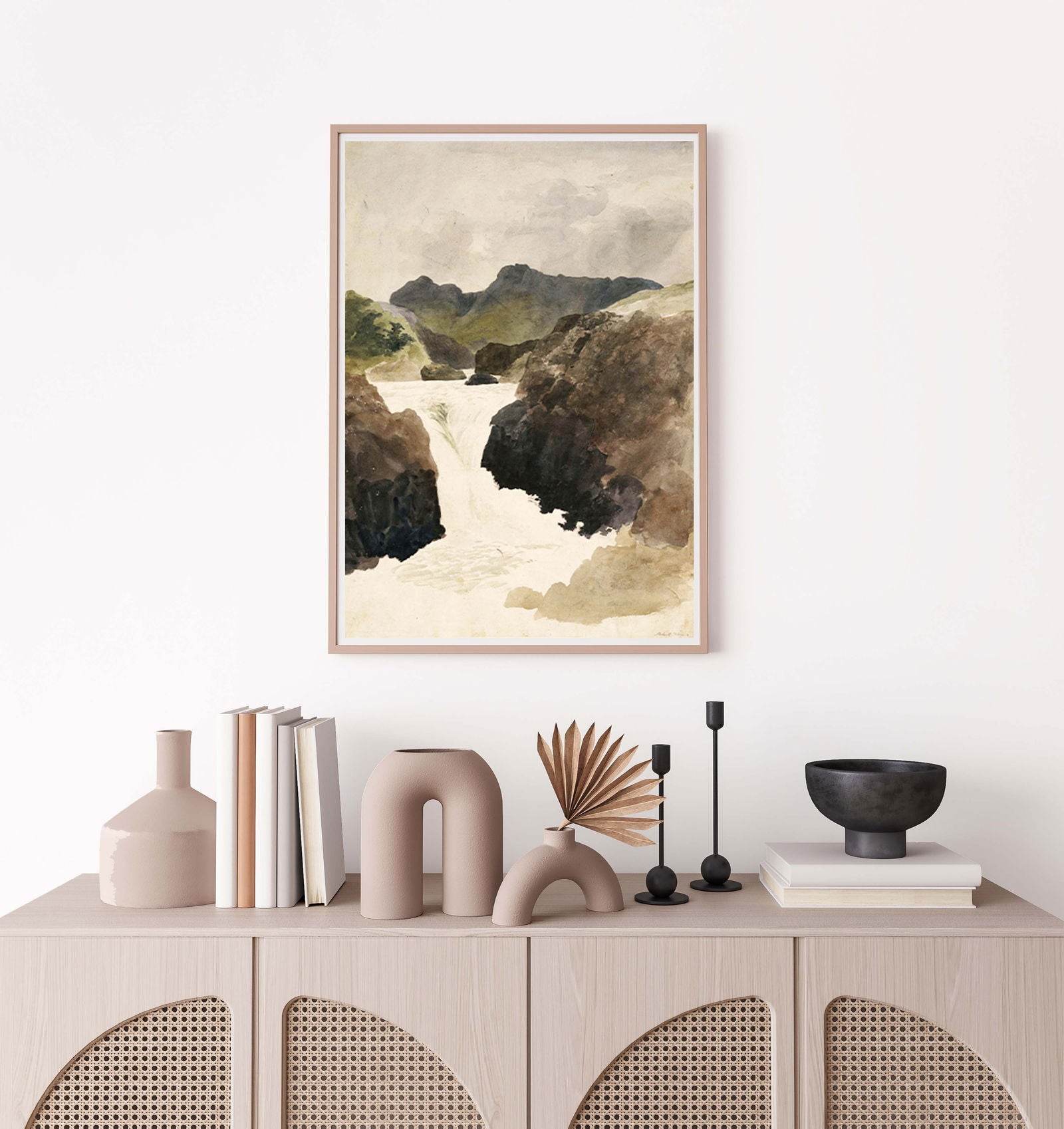 Vintage Waterfall Poster - Hakyarts