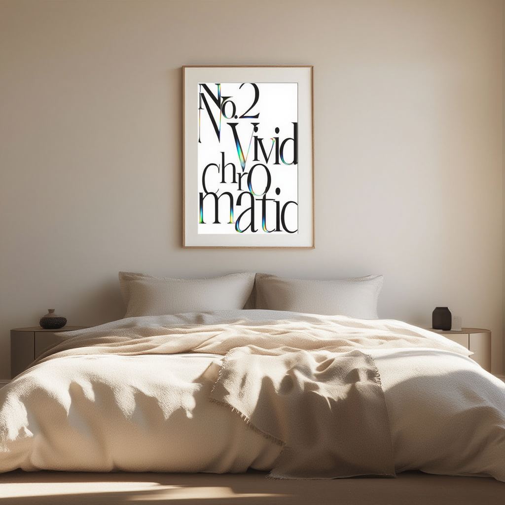 N2 Vivid Chromatic Gradient – Modern Lab Poster