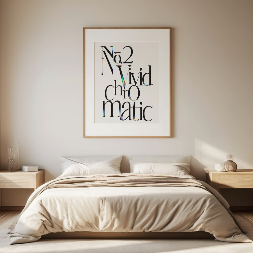 N2 Vivid Chromatic Gradient – Modern Lab Poster