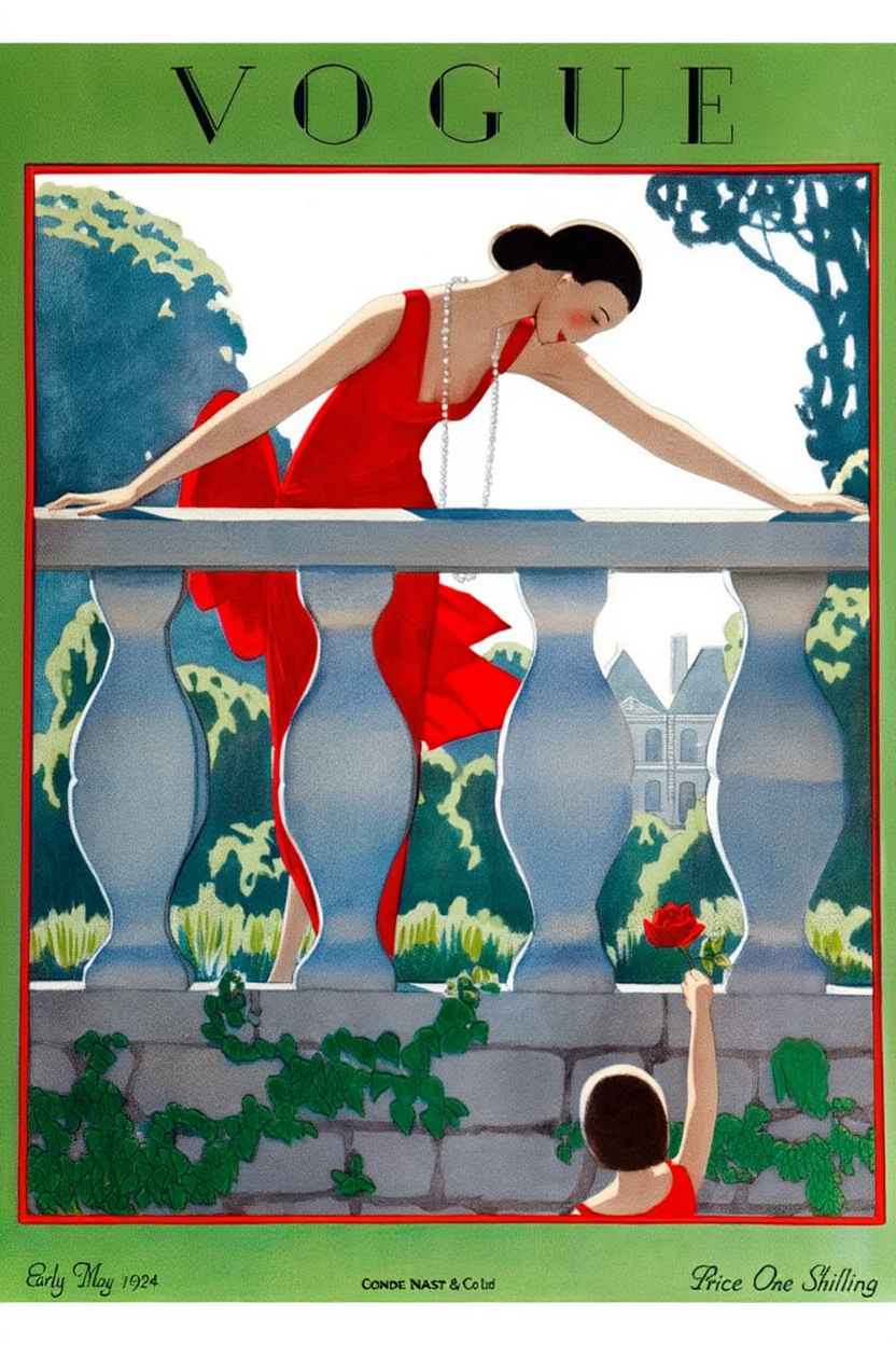 Vogue Fashion Cover 1924 – Early May Vintage Editorial Print