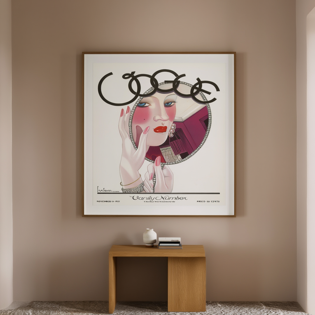 Vintage Vogue Vanity Number – 1927 Editorial Cover Art - Hakyarts
