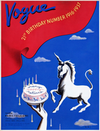 Vintage Vogue Magazine Cover – Anniversary Number 1916–1917