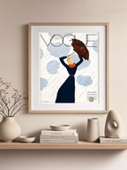 Vogue Magasin Forside, 22. februar 1933 – Forårsstoffer og Mønstre Vintage Kunsttryk Vogue Forside 1923 – Modemagasin Kunsttryk (Kopi)