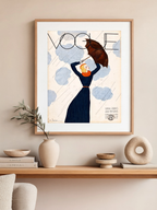 Vogue Magasin Forside, 22. februar 1933 – Forårsstoffer og Mønstre Vintage Kunsttryk Vogue Forside 1923 – Modemagasin Kunsttryk (Kopi)
