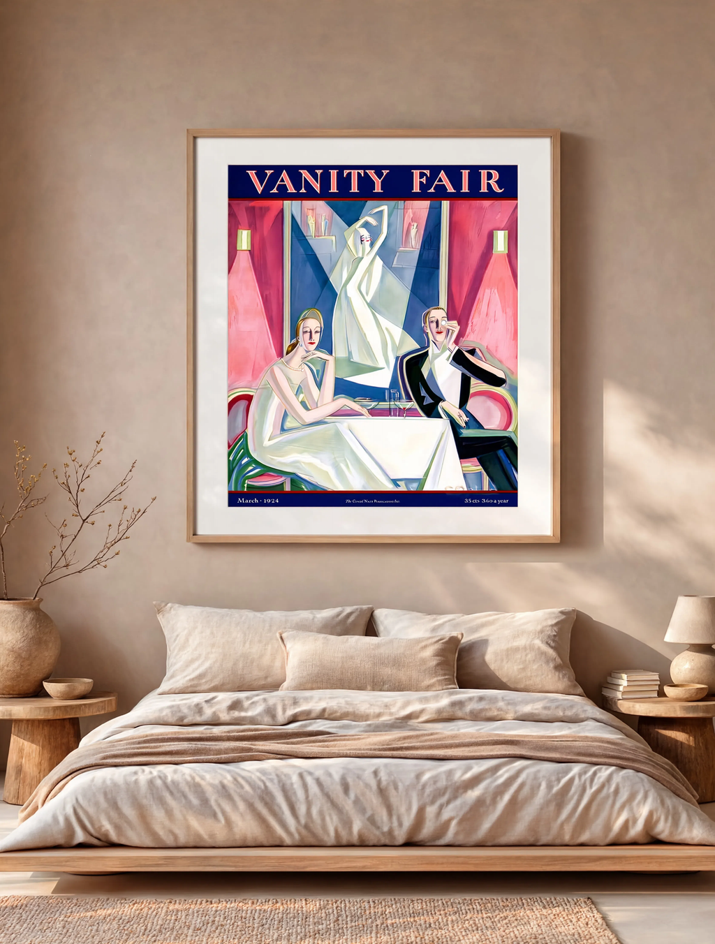 Vintage Vanity Fair March 1924 Cover Print – Classic Magazine Art