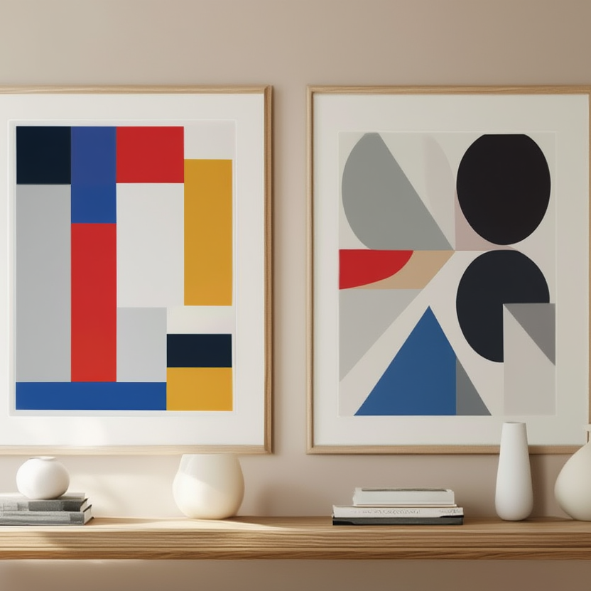 Bauhaus Duo – Set of 2 Art Prints - Hakyarts