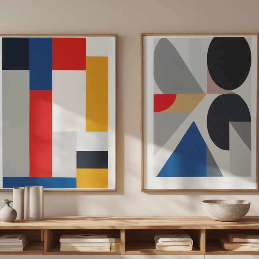 Bauhaus Duo – Set of 2 Art Prints - Hakyarts