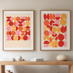 Bauhaus Minimalist Duo – Set of 2 Art Prints - Hakyarts