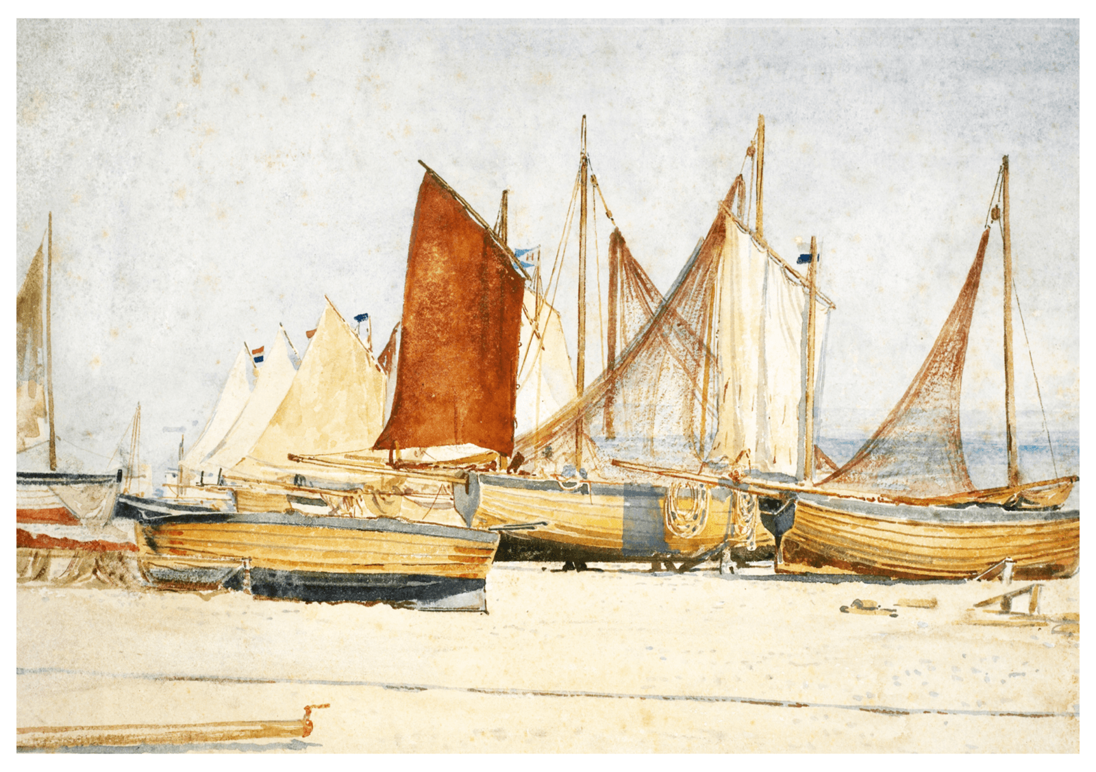 Walter Crane - Southwold 'A Study of Sails' - Hakyarts