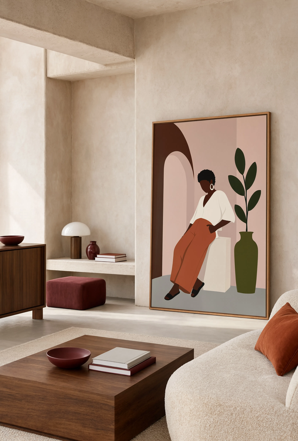 Earthy Minimalist Variation II | Contemporary Abstract Wall Art Print