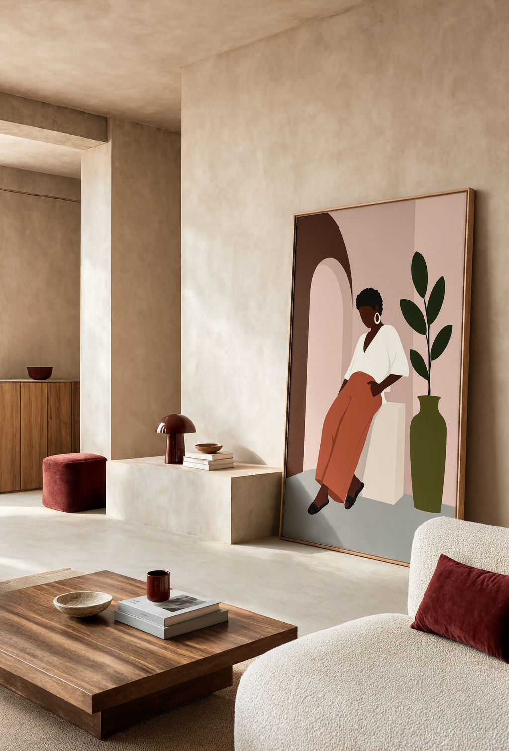 Earthy Minimalist Variation II | Contemporary Abstract Wall Art Print