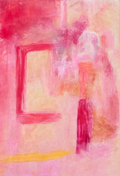 Warm Abstract Wash | Contemporary Abstract Wall Art Print