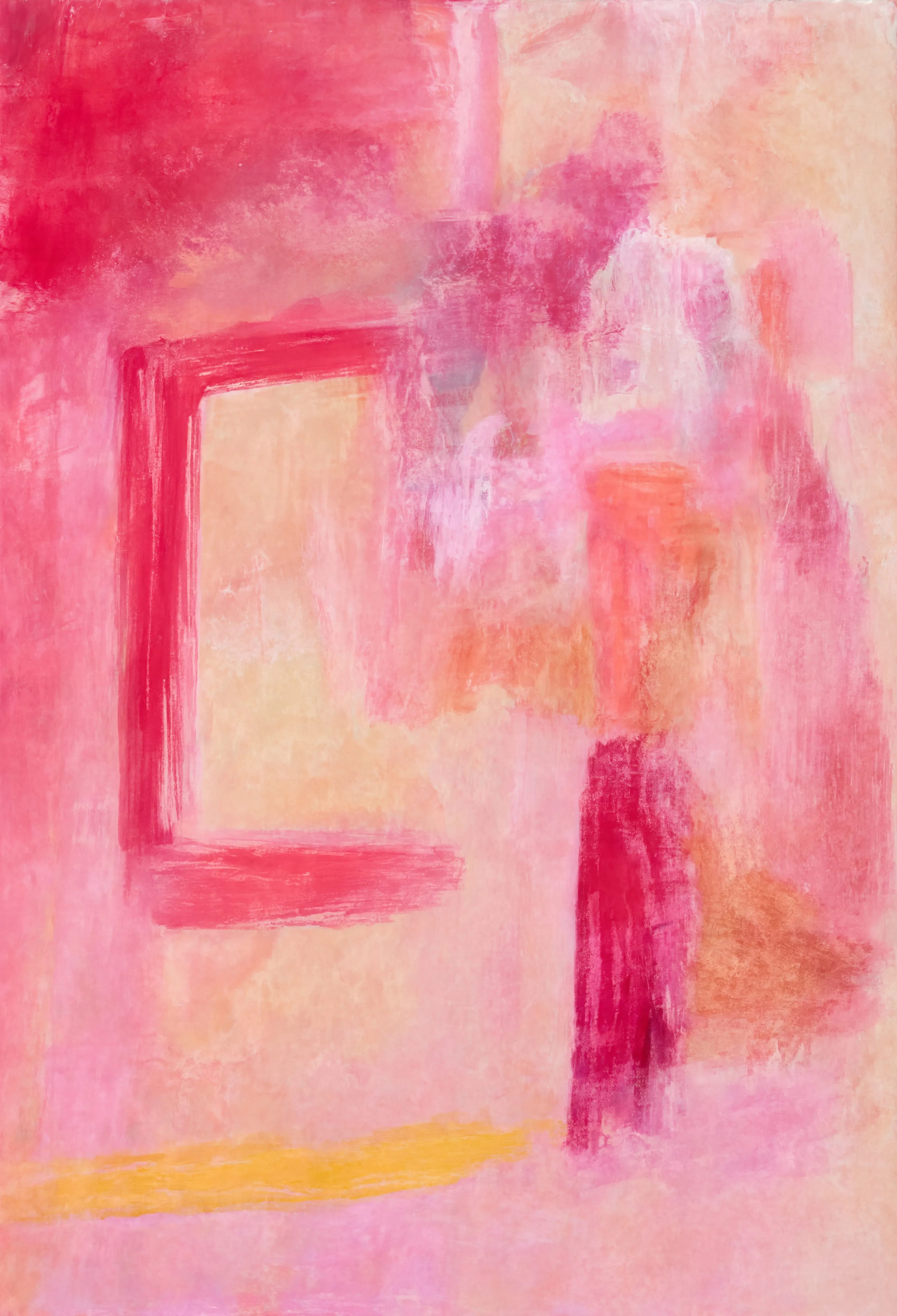 Warm Abstract Wash | Contemporary Abstract Wall Art Print