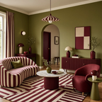 Geometric Burgundy | Contemporary Geometric Wall Art Print