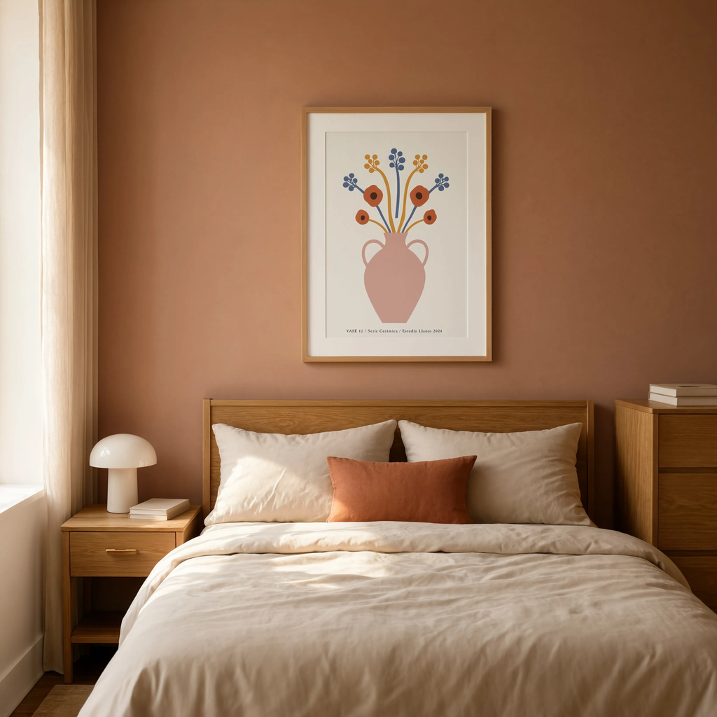 Vase 12 – Pink | Contemporary Still Life Wall Art Print