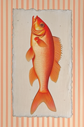 Warm Tones Fish – Minimalist Wall Art Print