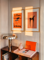Set of 2 Minimalist & Equestrian Wall Art Prints – Chair Poster & Galloping Grace Gallery Set