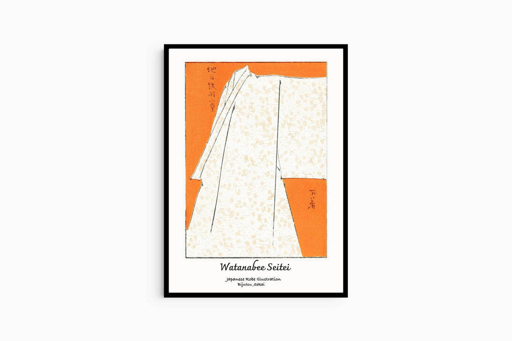 Watanabee Seitei - Japanese Robe Illustration Poster - Hakyarts