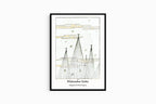 Watanabee Seitei - Skyscape with Birds Flying Poster - Hakyarts