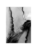 Watercolor Black Strokes Poster - Hakyarts