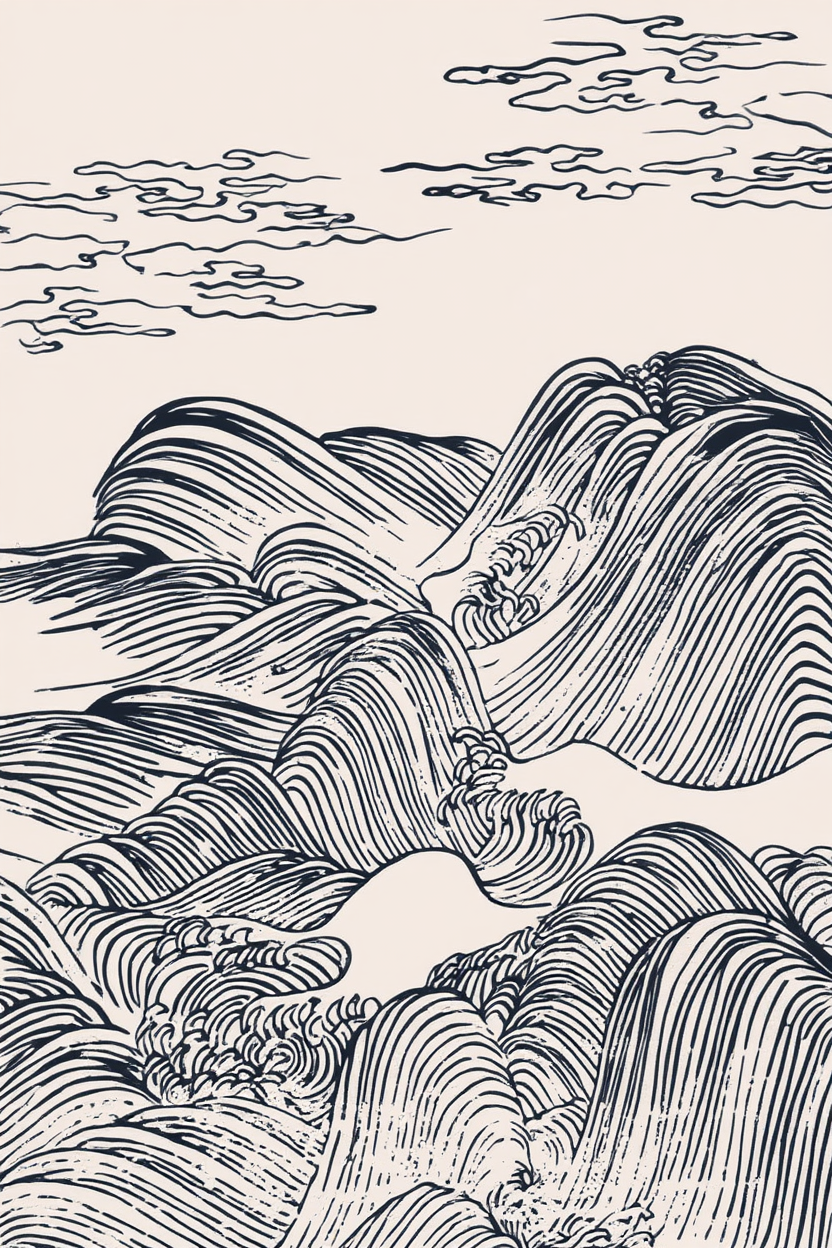 High Waves – Mori Yūzan Art Print