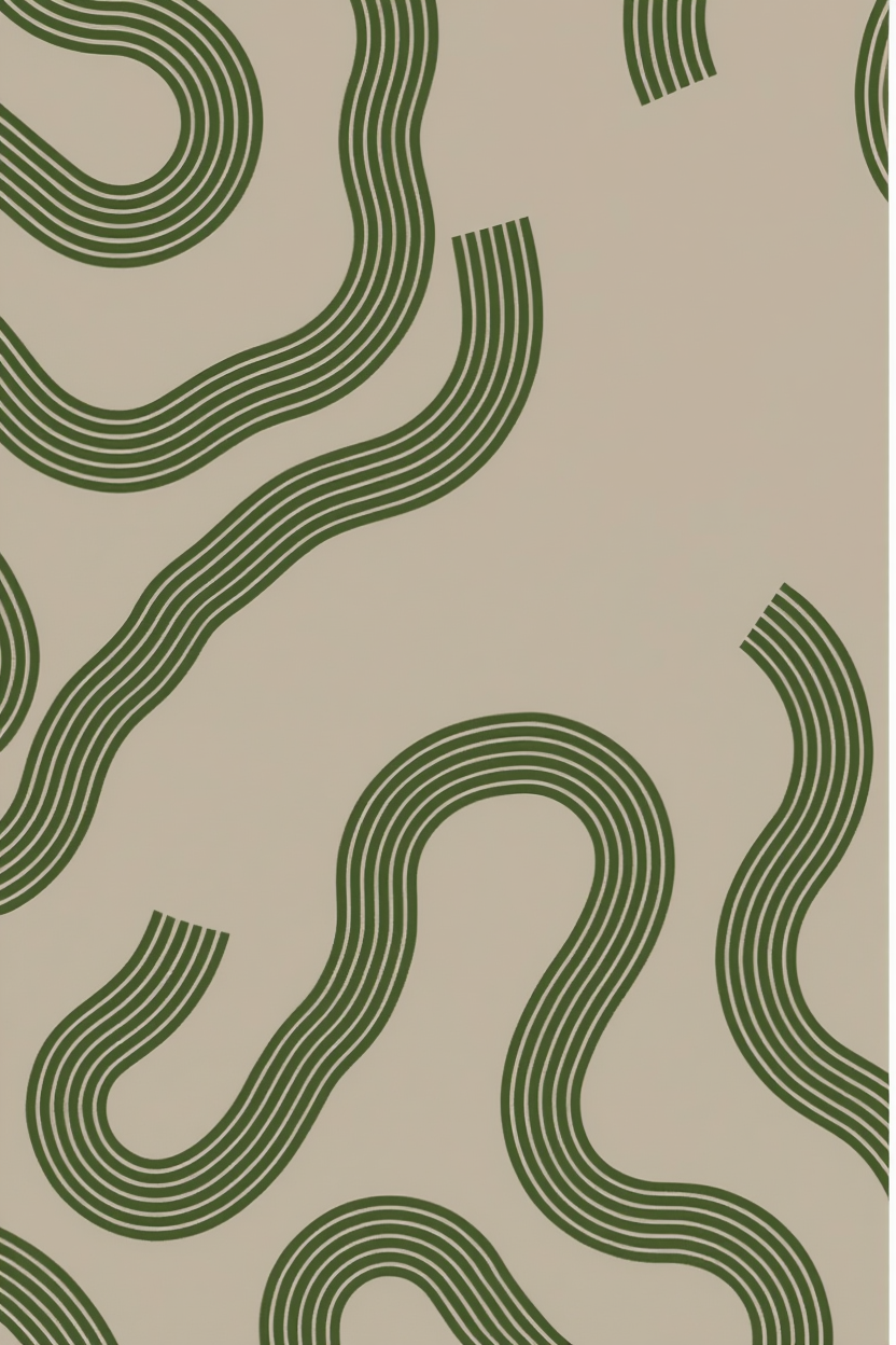 Wavy Line Trio – Set of 3 Minimal Abstract Line Art Prints