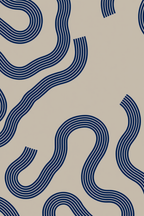 Wavy Line Trio – Set of 3 Minimal Abstract Line Art Prints