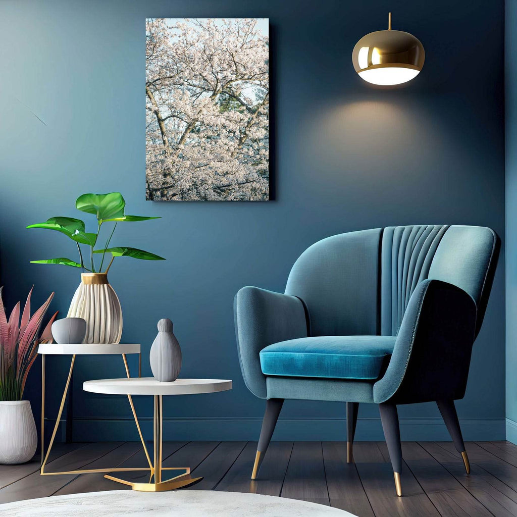 White Spring Blossom Poster - Hakyarts