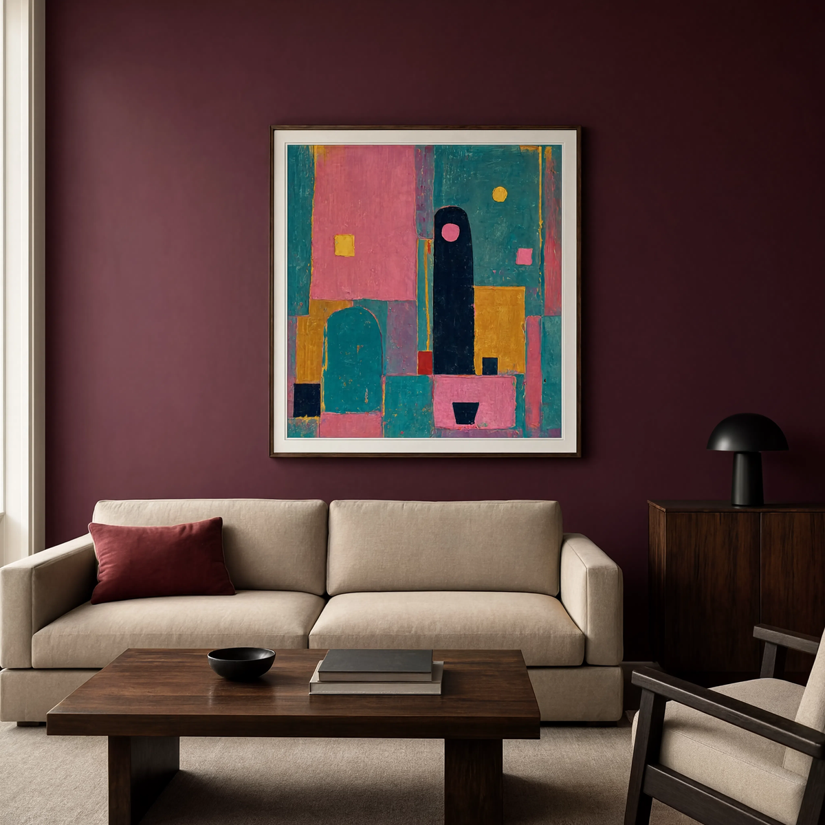 Colourful Abstract Companion II | Contemporary Abstract Wall Art Print