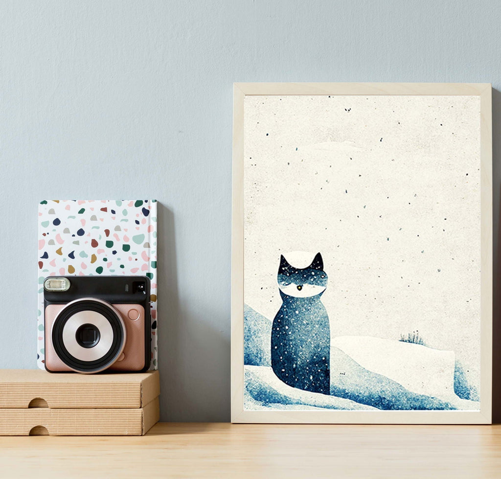 Winter Cat Poster