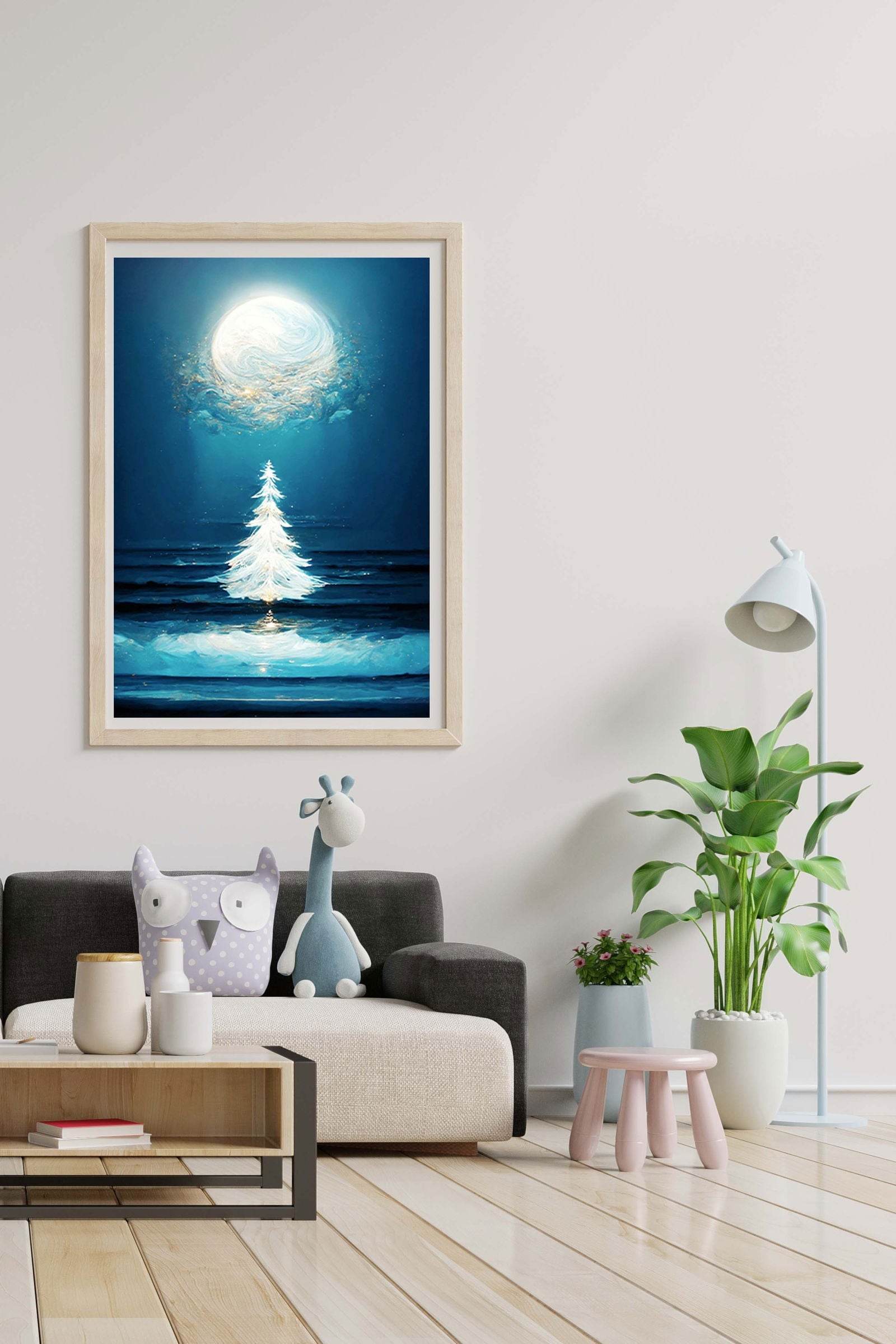 Winter Pine Tree Poster - Hakyarts