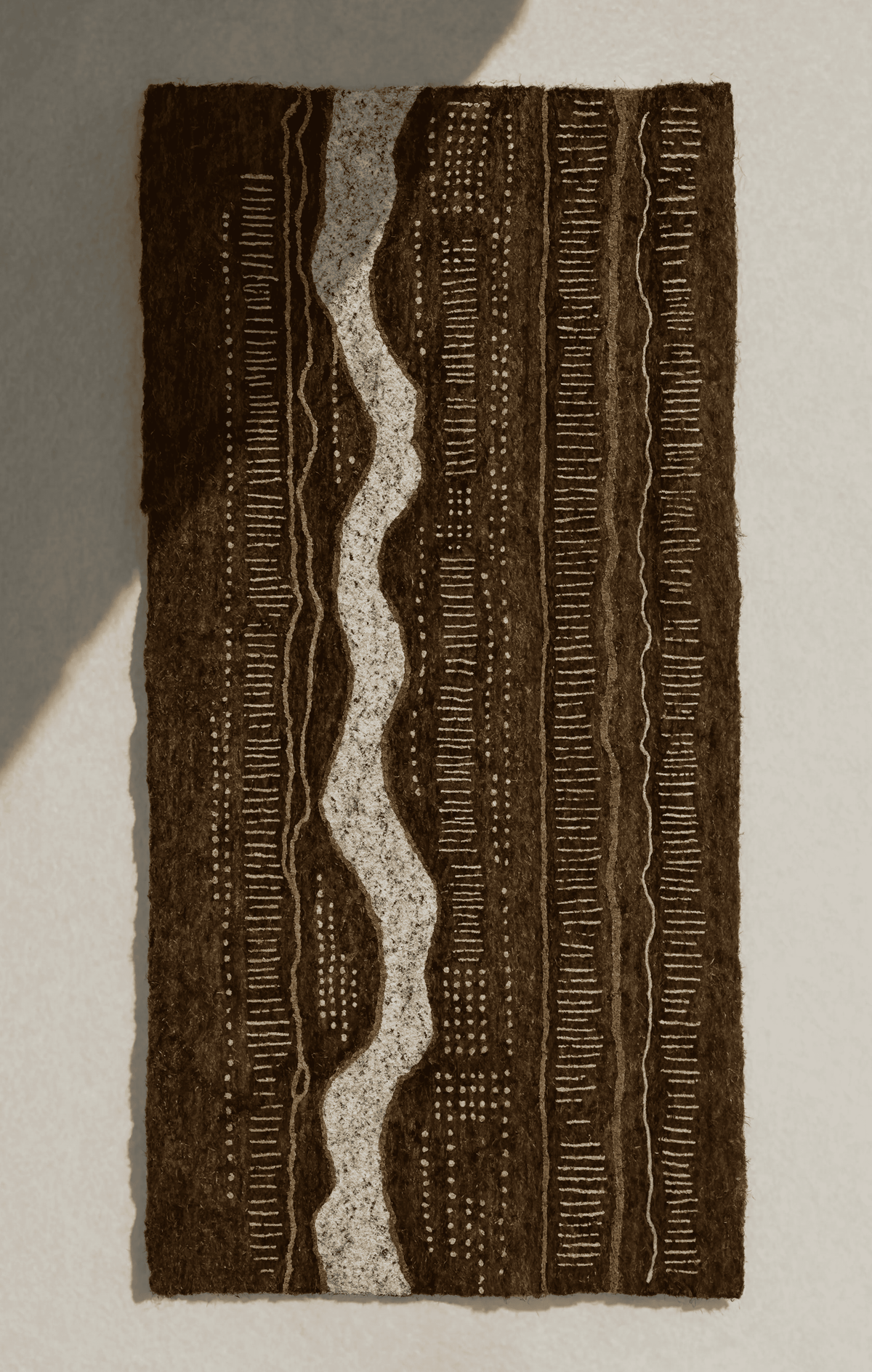 Set of 2 Tall Hats Ensemble & Woven Textile Variation | Sculptural Figurative & Textured Abstract Wall Art Prints