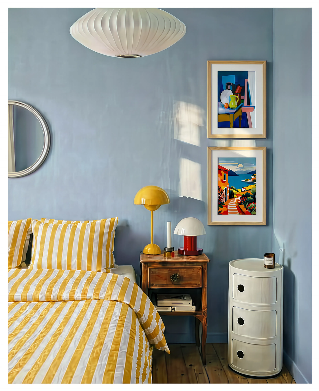 Set of 2 Mediterranean Wall Art Prints – Italian Seascape & Vilhelm Lundstrøm Gallery Set