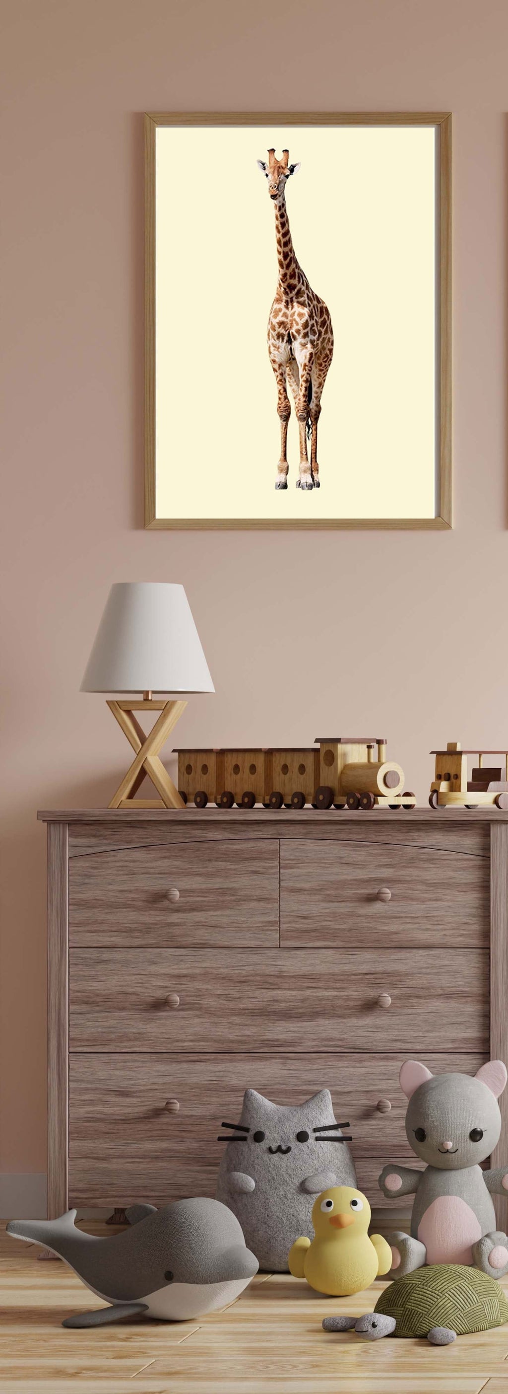 Yellow Giraffe Poster