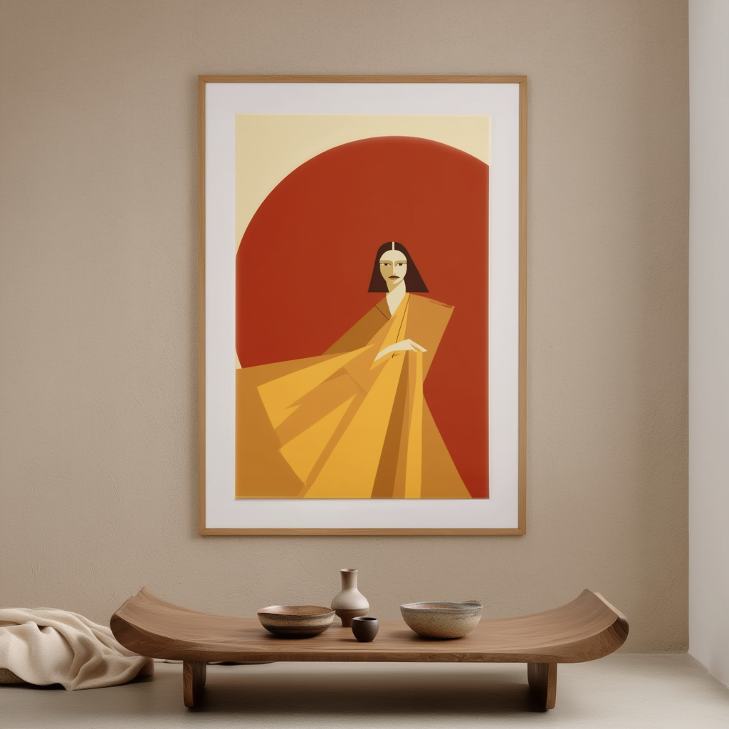 Meditation Art Print – Serene Mind & Calm Energy