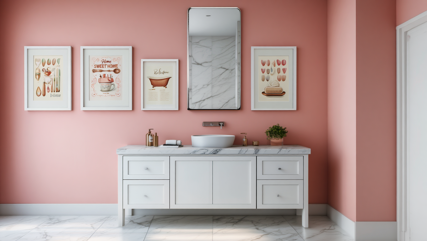 Preppy Coquette Wall Art – Set of 5