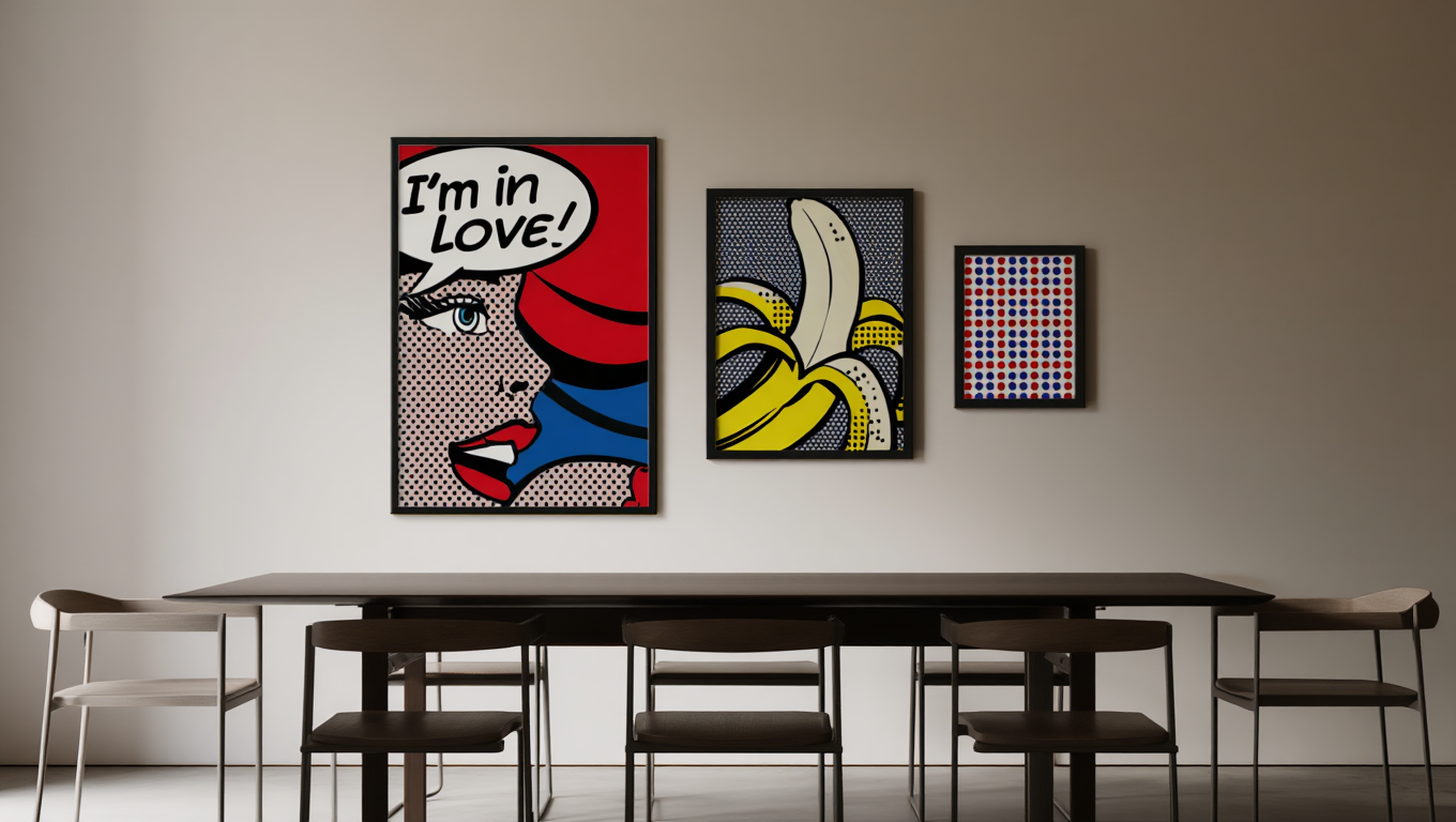 Lichtenstein & Warhol Pop Art – Bedroom Bundle Set of 3