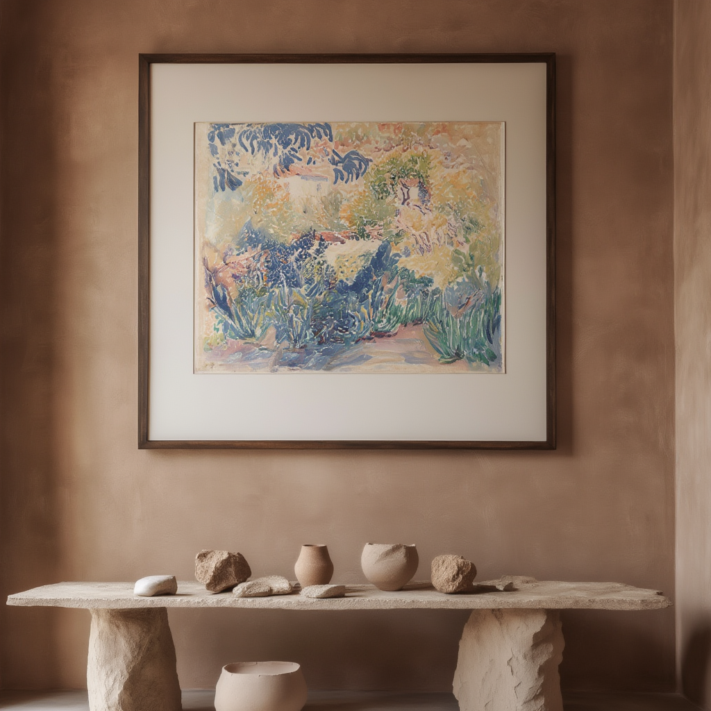 Henri-Edmond Cross - The Artist's Garden at Saint-Clair Poster