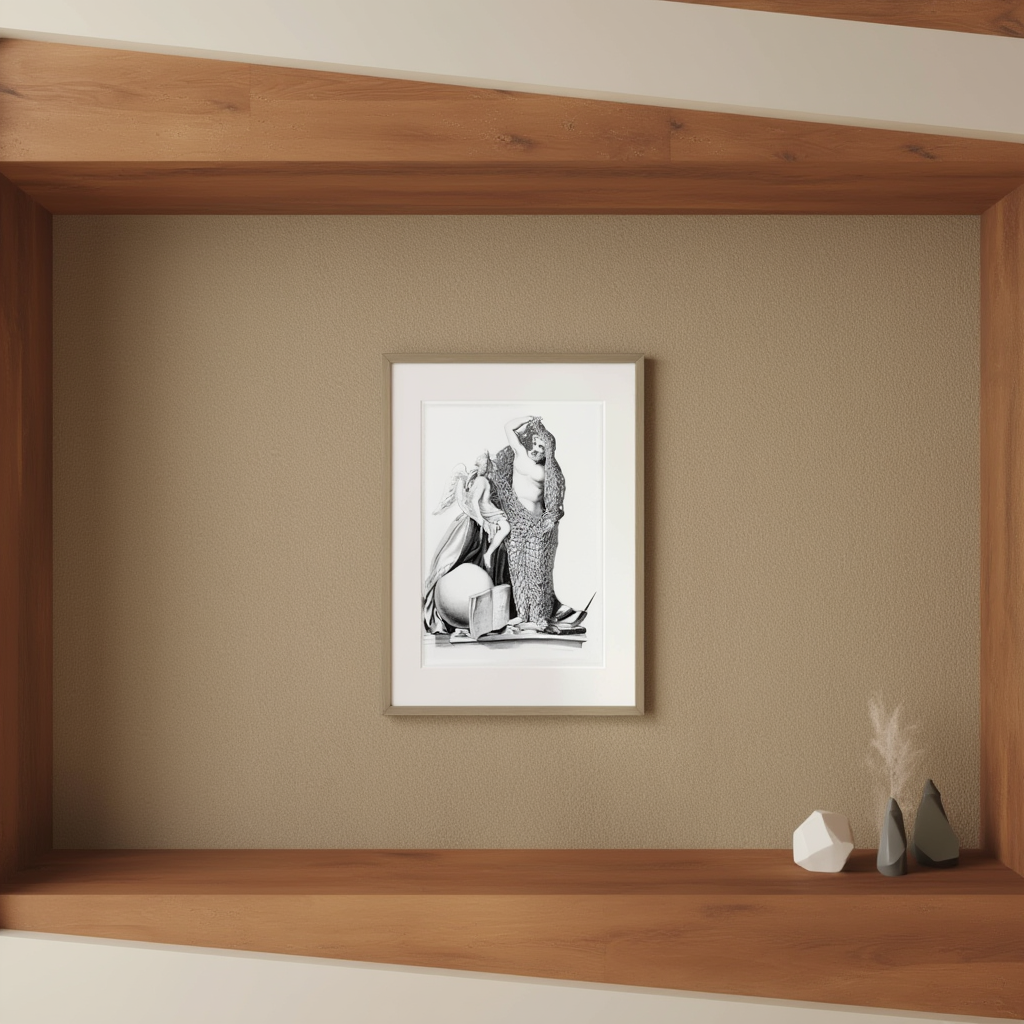 Henry Noel Humphreys - Man escaping from the net of sin, Naples Poster