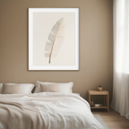 Watercolour Feather Poster No. 2 | Minimalist Botanical Wall Art Print - Hakyarts