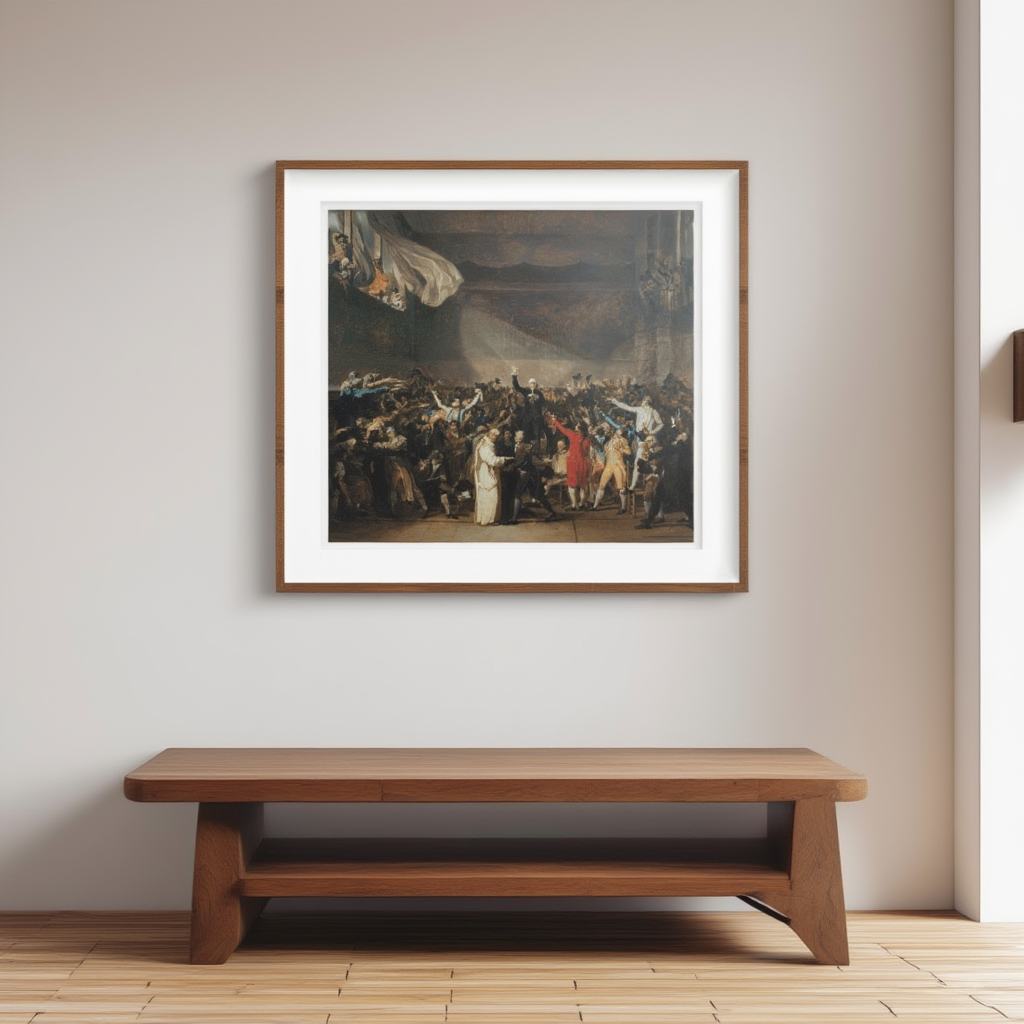 Serment du Jeu de Paume – Jacques-Louis David Poster | Neoclassical Historical & Revolutionary Scene Art Print